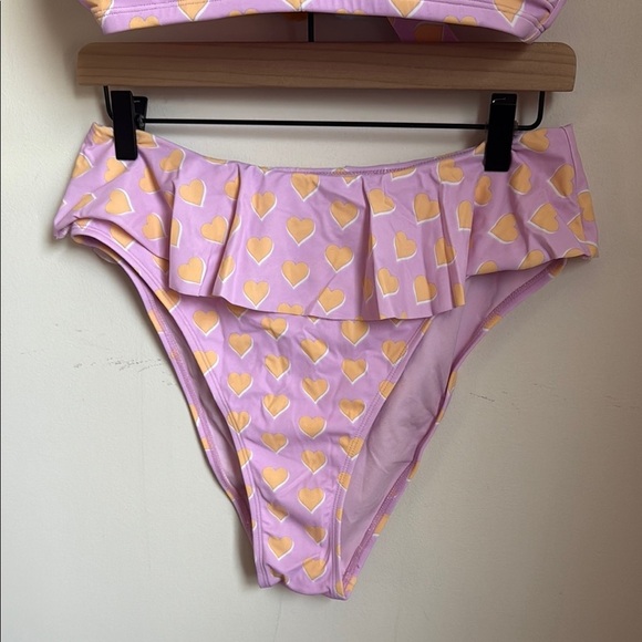 Stoney Clover Lane x Target Pink and Yellow Heart Bikini Set - Picture 3 of 9